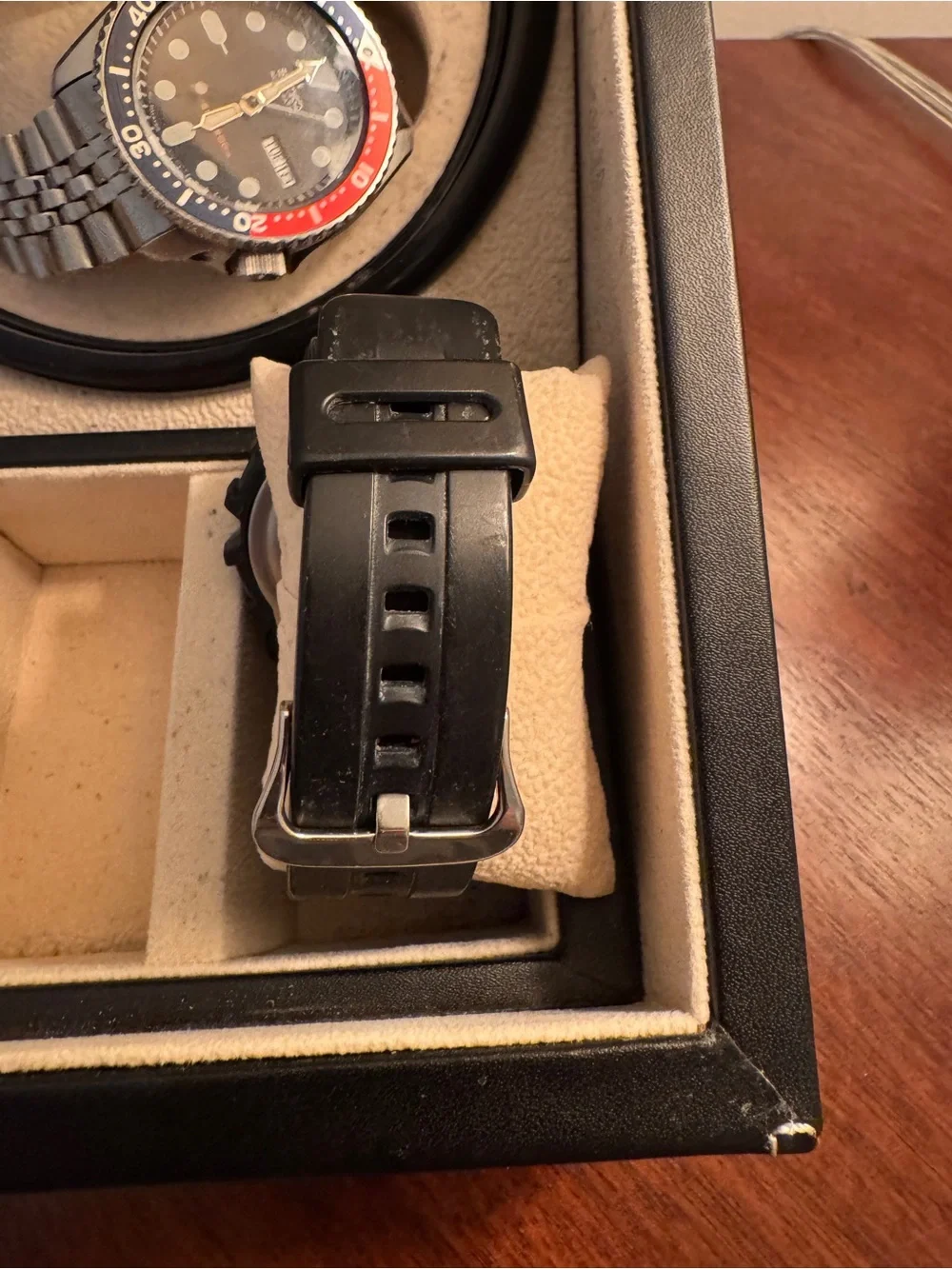 Casio G-Shock Solar Black and Red Digital Tough Solar Watch.